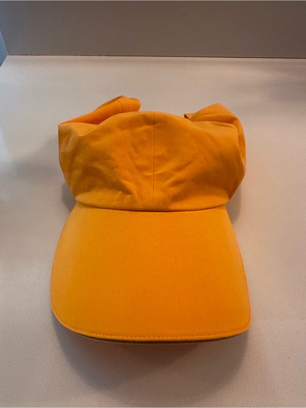Lulu Lemon Bright Orange Cotton Visor Cap